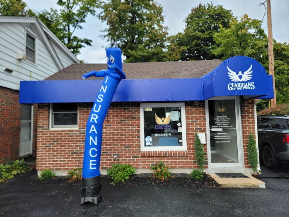 Insurance Office with Dancing Mascot